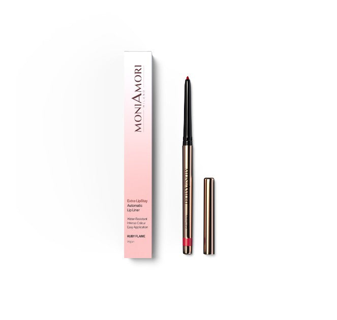 Sa formule végane et résistante à l'eau garantit un résultat longue tenue Ruby Flame Extra-LipStay - Crayon à lèvres rétractable