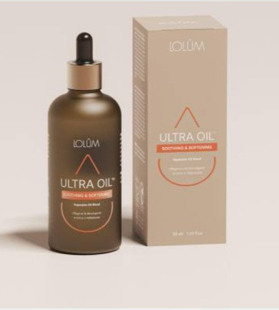 Flacon LOLUM LO007 ULTRA OIL Apaisant & Adoucissant — Huile végétale rose musquée, avocat & chanvre — Belluxa.fr