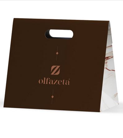 Sac cadeau premium SH20 Olfazeta Made in Italy — emballage cadeau parfum Chogan — Belluxa.fr
