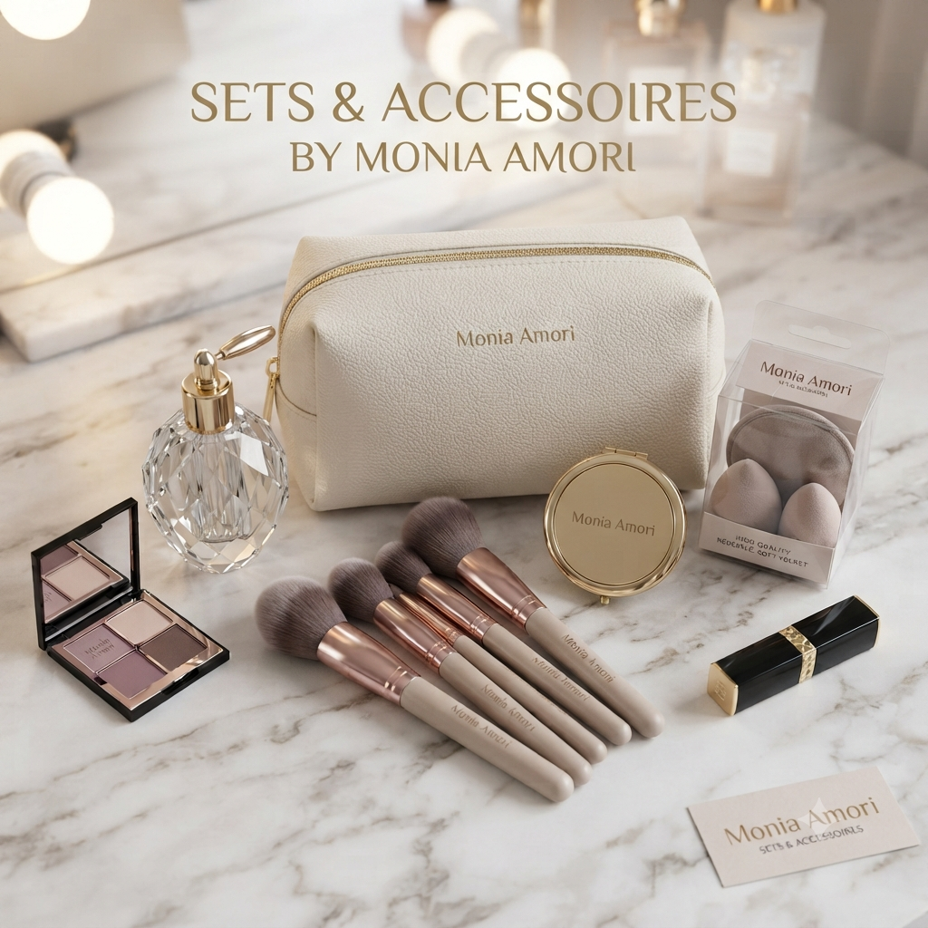 Sets & Accessoires MoniAmori Milano — Coffret maquillage complet trousse pinceaux — Belluxa.fr