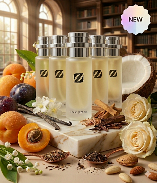 Coffret de 5 parfums Chogan 23 de 15 ml pour femme, aux notes orientales et vanillées, idéal pour offrir ou emporter partout 