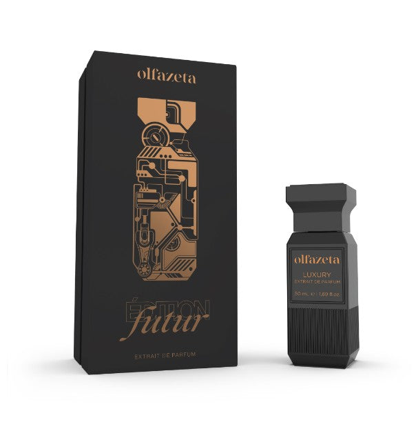Un parfum conçu pour l'homme qui fait face fermement à l'avenir et aux possibilités infinies qu'il lui réserve. Un parfum qui raconte un voyage à travers des dimensions parallèles et qui s'inspire de l'audace de ceux qui défient les limites de la réalité