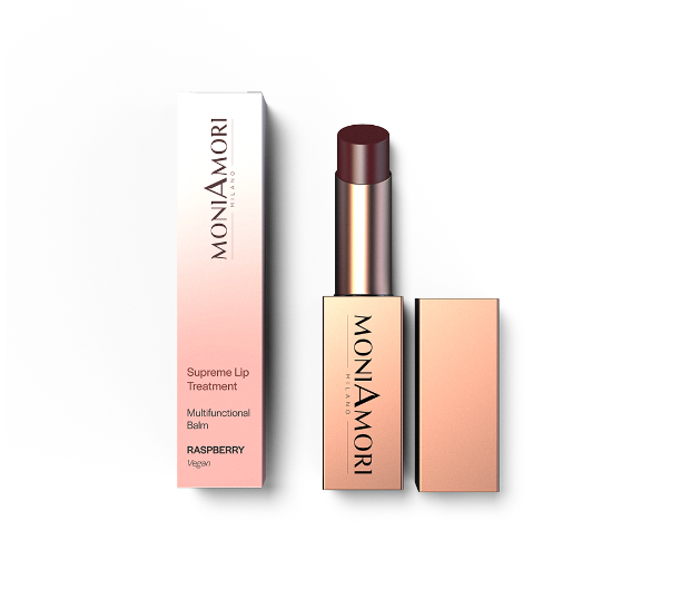 MoniAmori Supreme Lip Treatment Berry MM004 — Soin lèvres teinté multifonction végan — Belluxa.fr