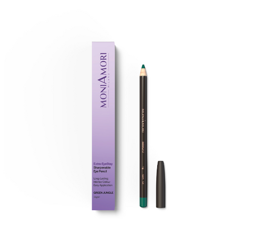 MoniAmori Extra-EyeStay Green Jungle MM017 — Crayon yeux à tailler longue tenue végan — Belluxa.fr