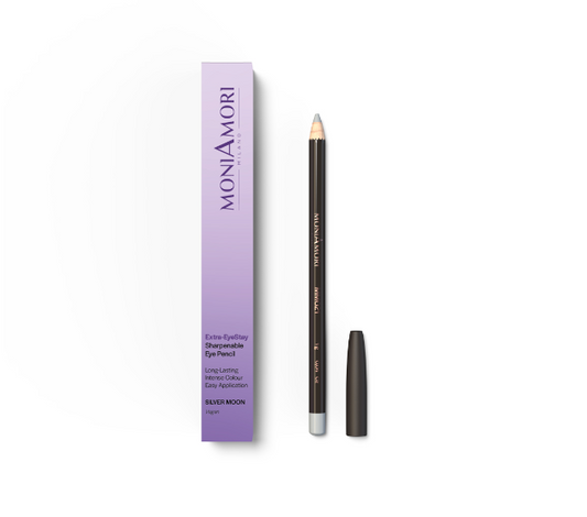 MoniAmori Extra-EyeStay Silver Moon MM021 — Crayon yeux à tailler longue tenue végan — Belluxa.fr