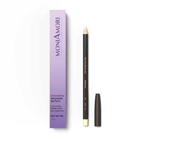 MoniAmori Extra-EyeStay Soft Butter MM020 — Crayon yeux à tailler longue tenue végan — Belluxa.fr