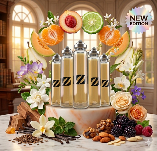 Coffret découverte 5 flacons de parfum Chogan 07 de 15ml chacun, format voyage, fragrance inspirée de luxe