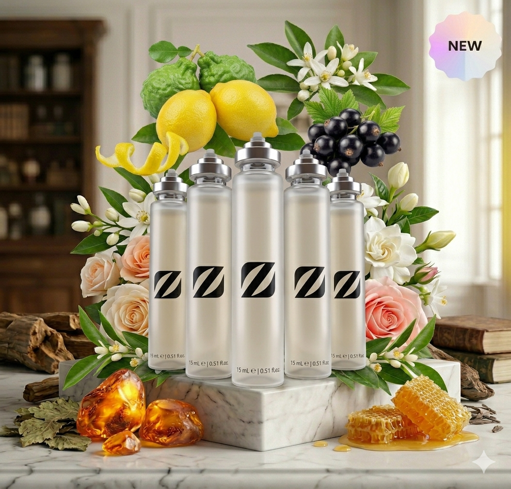 Pack 5 x 15ml parfum Chogan 19, format miniature, parfum longue tenue, format sac à main, coffret prestige