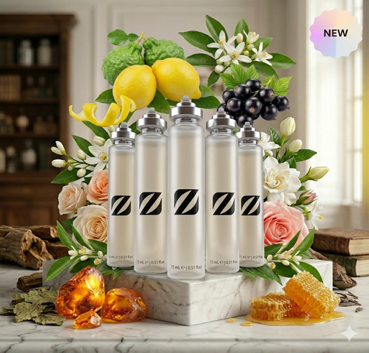 Pack 5 x 15ml parfum Chogan 19, format miniature, parfum longue tenue, format sac à main, coffret prestige