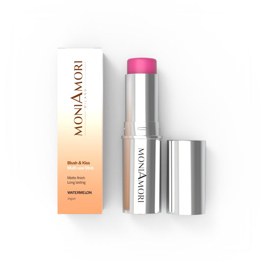 MoniAmori Blush & Kiss — Watermelon | Stick multifonction blush & lèvres